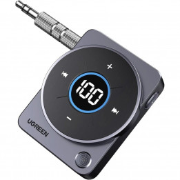 Аудиоадаптер UGREEN CM724 (35003) Car&Home Bluetooth 5.4 Receiver Audio Adapter со съемным металлич