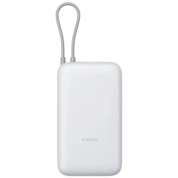 Внешний аккумулятор с встроенным кабелем Xiaomi Power Bank 20000mAh (Integrated Cable) GL Light Gray (BHR9738GL)