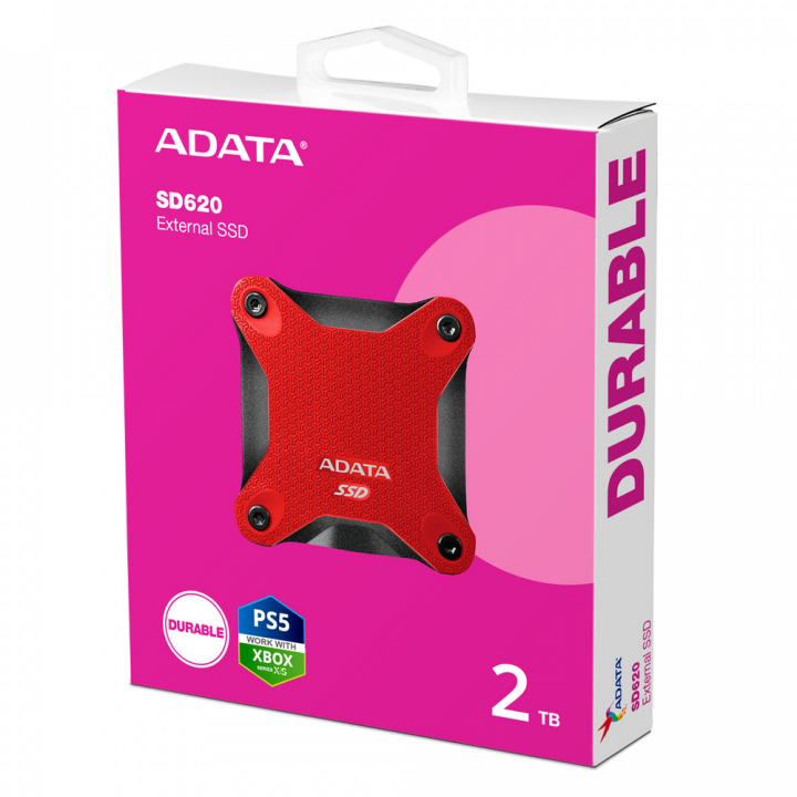Внешний SSD ADATA SD620 2 ТБ, красный | AFOX.SU
