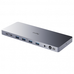 Концентратор CUDY 13-IN-1 10Gbps USB-C Dual 4K Docking Station | 150W PSU Up to One 5K(5120x2880p60) or Two 4K(4096x