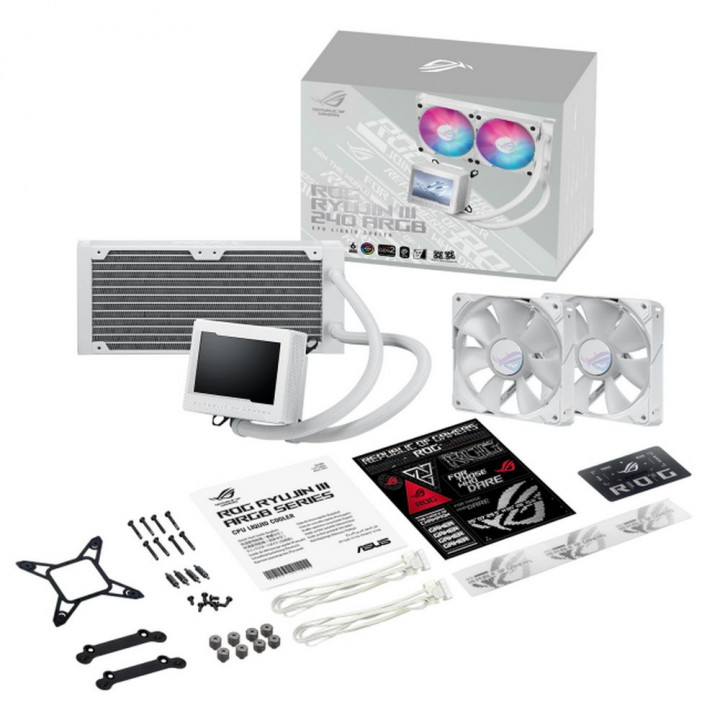 ROG RYUJIN III 240 ARGB White: Жидкостная купить | AFOX.SU