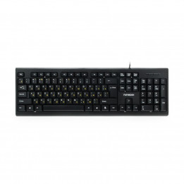 Клавиатура Гарнизон GK-120, USB, черный, поверхность- карбон