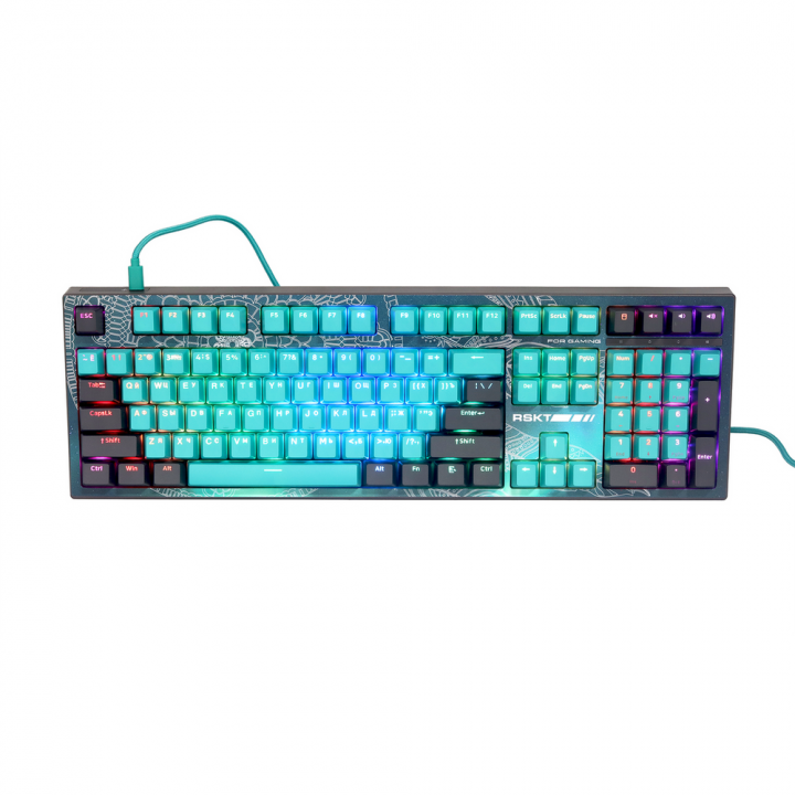 Игровая клавиатура Raskat KM002 UV-Green, механическая | AFOX.SU