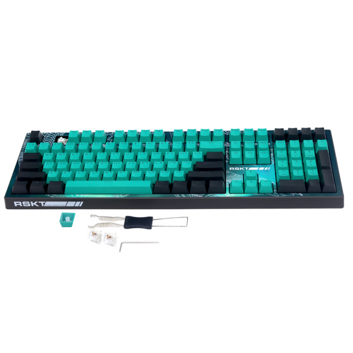 Игровая клавиатура Raskat KM002 UV-Green, механическая | AFOX.SU