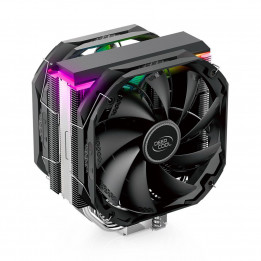 Вентилятор Deepcool AS500 PLUS RTL (727071) (Height 164mm, 6mm x 5pcs, Fan 140mm*2, 500;1200RPM ±10%, 29.2 dB(A), 4-pin PWM, TDP