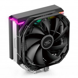 Вентилятор Deepcool AS500 RTL (727064) (Height 164mm, 6mm x 5pcs, Fan 140mm, 500;1200RPM ±10%, 29.2 dB(A), 4-pin PWM, TDP 220W, 