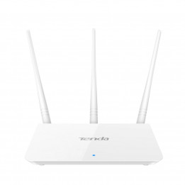 Маршрутизатор Tenda F3 Wi-Fi роутер N300 до 300 Мбит/с на 2,4 ГГц, 3x5dBi антенны, LAN 3x10/100 Мбит/с, WAN 1x10/100 Мбит/с
