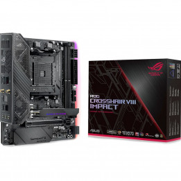 Материнская плата ASUS ROG CROSSHAIR VIII IMPACT X570 AM4 mini-DTX 2xDDR4 PCIEx16 2xM.2 USB-C GLAN Wi-Fi 6