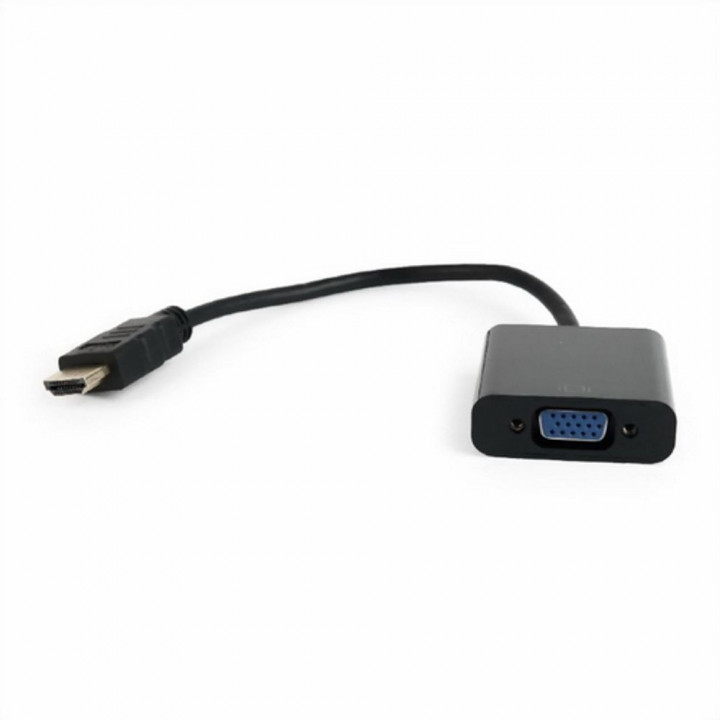 Переходник Cablexpert HDMI-VGA A-HDMI-VGA-04, 19M/15F, провод 15см (090384)