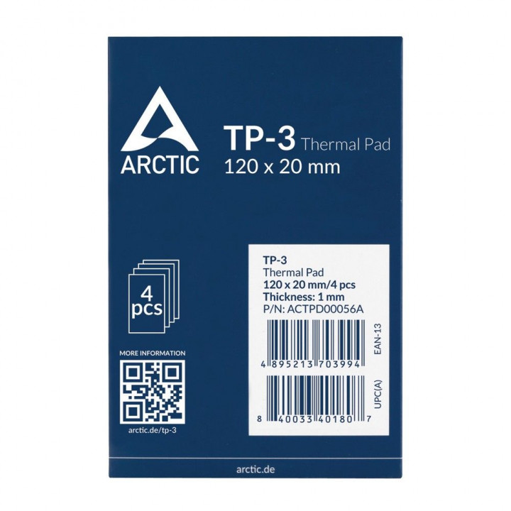 Thermal pad 120x20мм 4шт купить | AFOX.SU