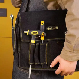 Сумка-портфель для инструментов Deli DL-P7 400 x 130 x 290мм, 00 карманов, плечевой ремень, ткань Оксфорд