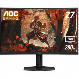 Монитор 27" AOC C27G4ZXU Curved VA, 1920x1080, 280Hz, 0,3ms, 300сd/m, 3000:1, HDR10 | 2xHDMI(2.0), DP(1.4) | HAS, Pivot, Swivel,