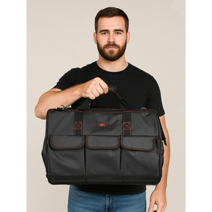 Сумка для инструментов Deli DL430906 "Black Edition"