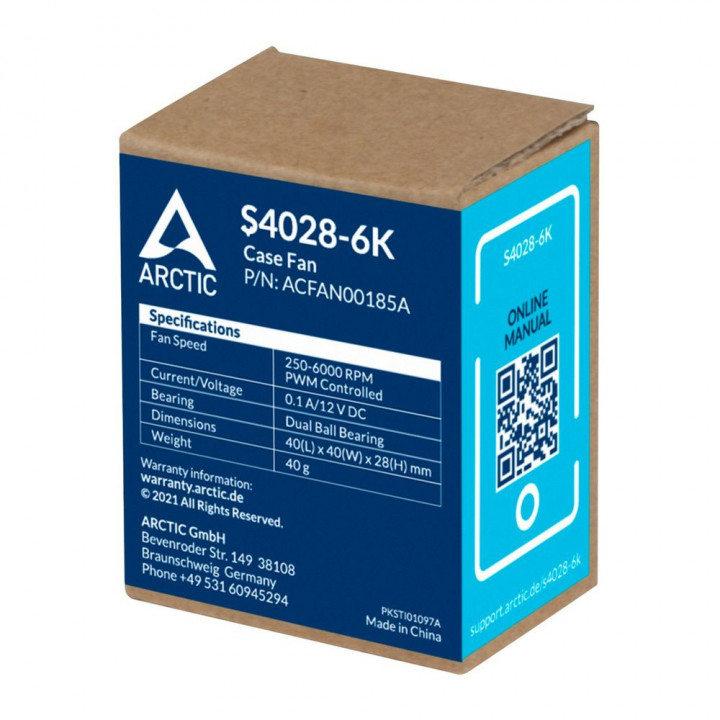 Вентилятор ARCTIC S4028-6K 40 мм PWM | AFOX.SU