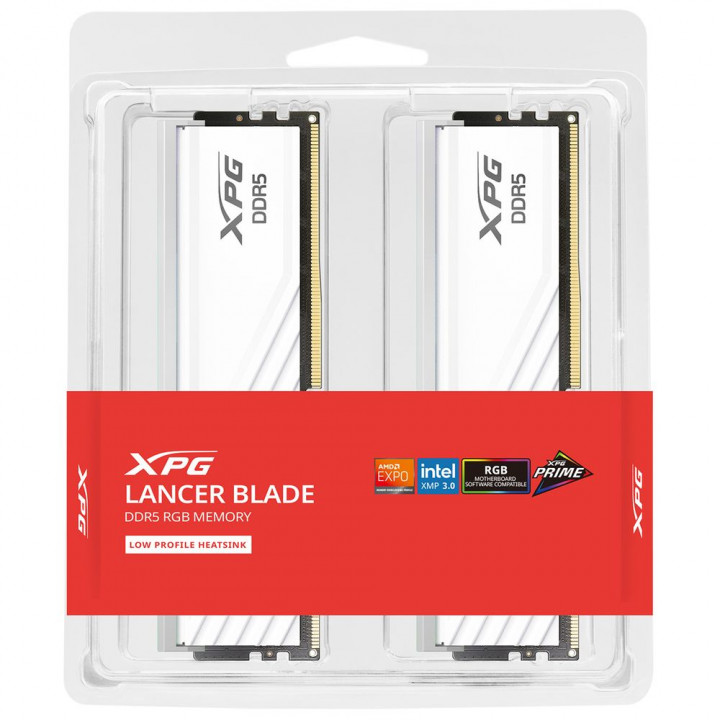 XPG Lancer Blade RGB 32 ГБ DDR5 6400 белая | AFOX.SU