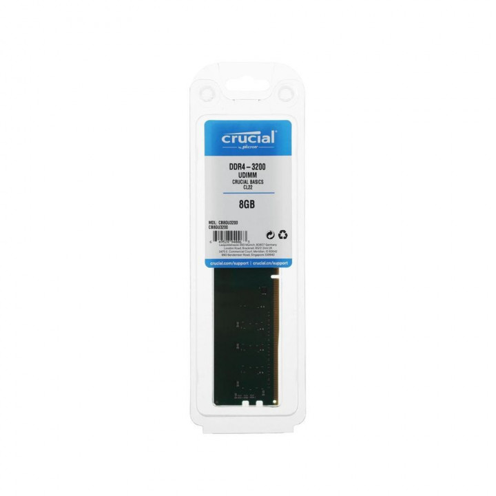 Оперативная память Crucial 8 ГБ DDR4-3200 UDIMM ПК | AFOX.SU