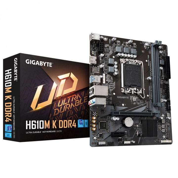 Материнская плата Gigabyte H610M K DDR4, LGA1700 | AFOX.SU