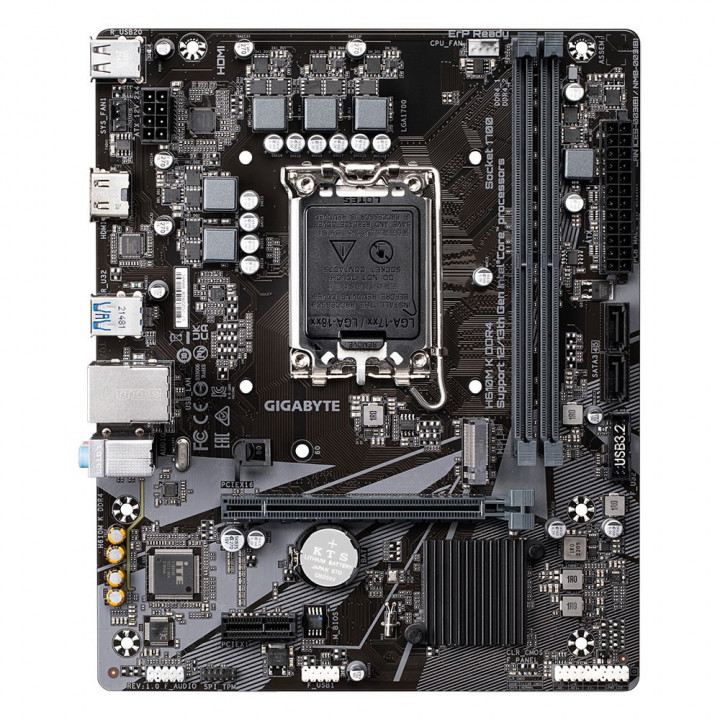 Материнская плата Gigabyte H610M K DDR4, LGA1700 | AFOX.SU