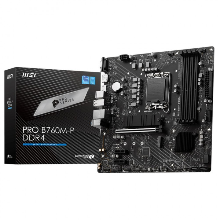 Материнская плата MSI PRO B760M-P DDR4, mATX, 4 слота | AFOX.SU