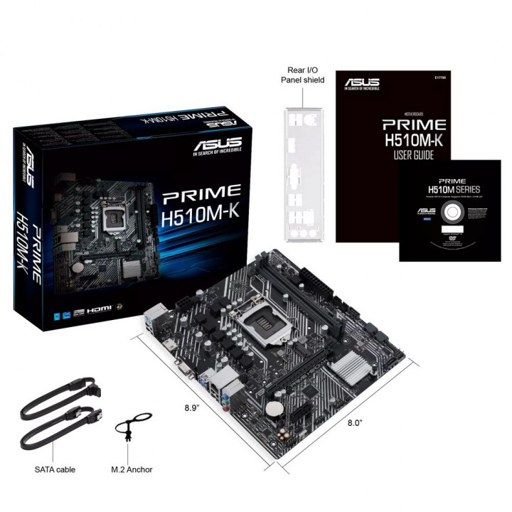 Материнская плата ASUS PRIME H510M-K R2.0, LGA1200 | AFOX.SU