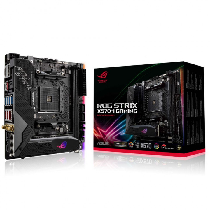 Плата ASUS ROG STRIX X570-I GAMING, AM4, mini-ITX, X570 | AFOX.SU