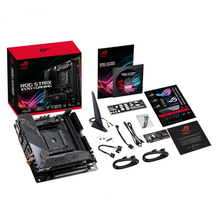 Плата ASUS ROG STRIX X570-I GAMING, AM4, mini-ITX, X570 | AFOX.SU