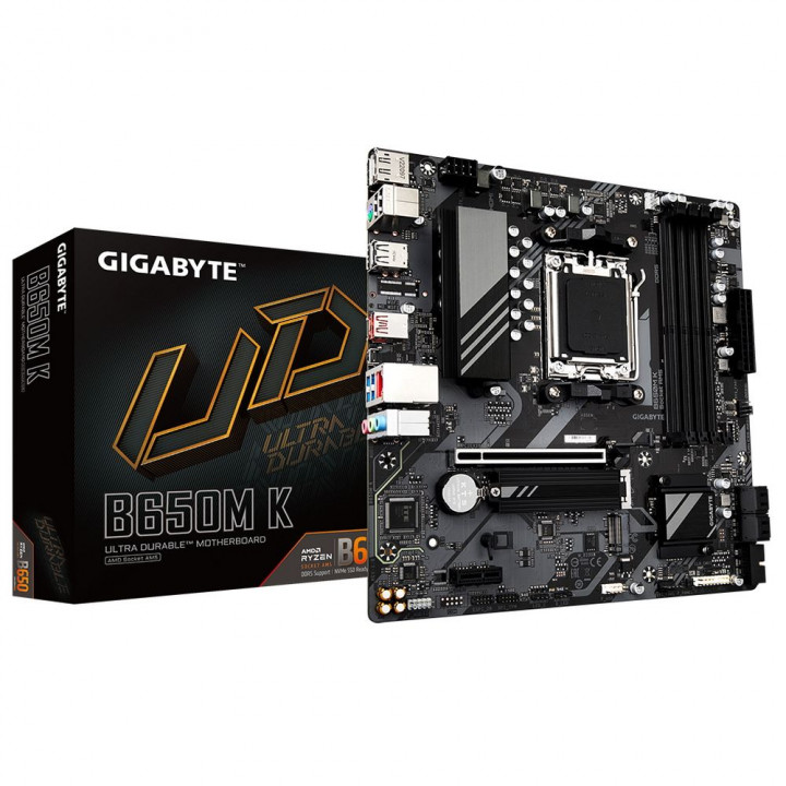Плата Gigabyte B650M K, AM5, 2× M.2, 2.5G LAN | AFOX.SU