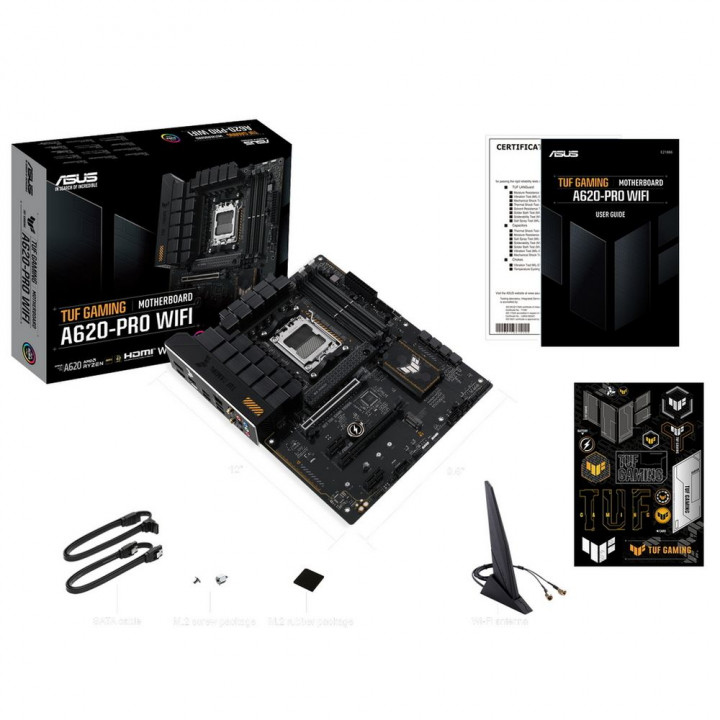 Плата ASUS TUF GAMING A620-PRO WIFI, AM5, Wi-Fi 6, ATX | AFOX.SU