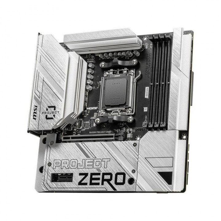 Плата MSI B650M PROJECT ZERO, AM5, скрытые разъёмы | AFOX.SU