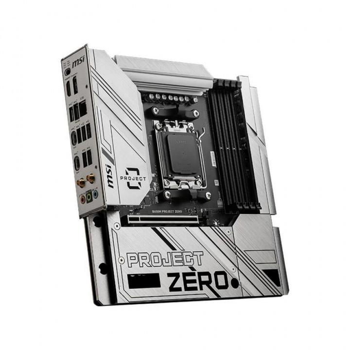 Плата MSI B650M PROJECT ZERO, AM5, скрытые разъёмы | AFOX.SU