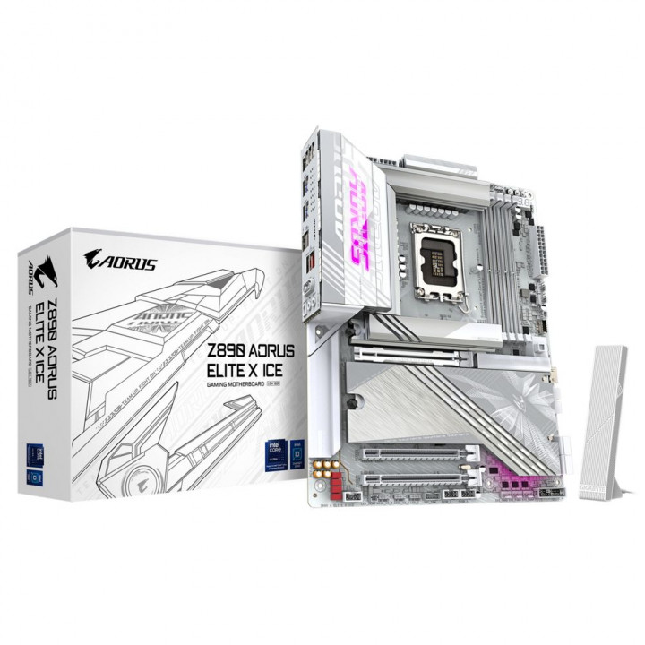 Плата Gigabyte Z890 AORUS ELITE X ICE, 5× M.2 | AFOX.SU