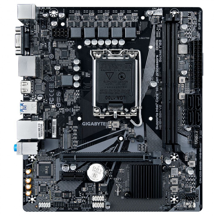 Материнская плата Gigabyte H610M S2H V2, LGA1700, DDR5 | AFOX.SU