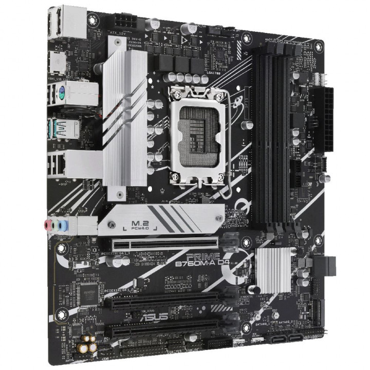 Плата ASUS PRIME B760M-A D4-CSM, 3 слота x16, 2.5G LAN | AFOX.SU