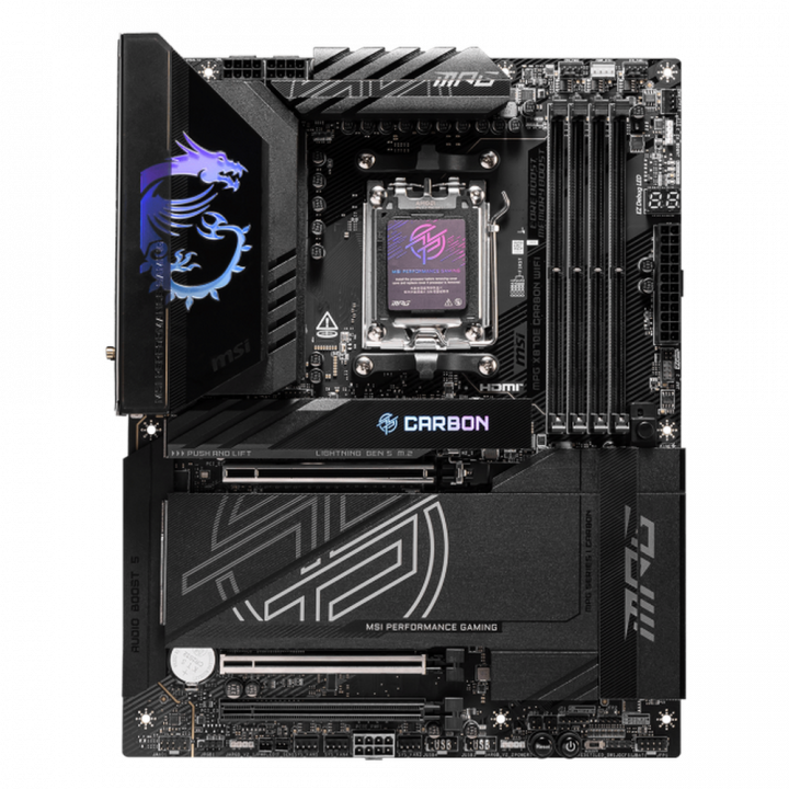 Плата MSI MPG X870E CARBON WIFI, X870E, 5G LAN, 4× M.2 | AFOX.SU