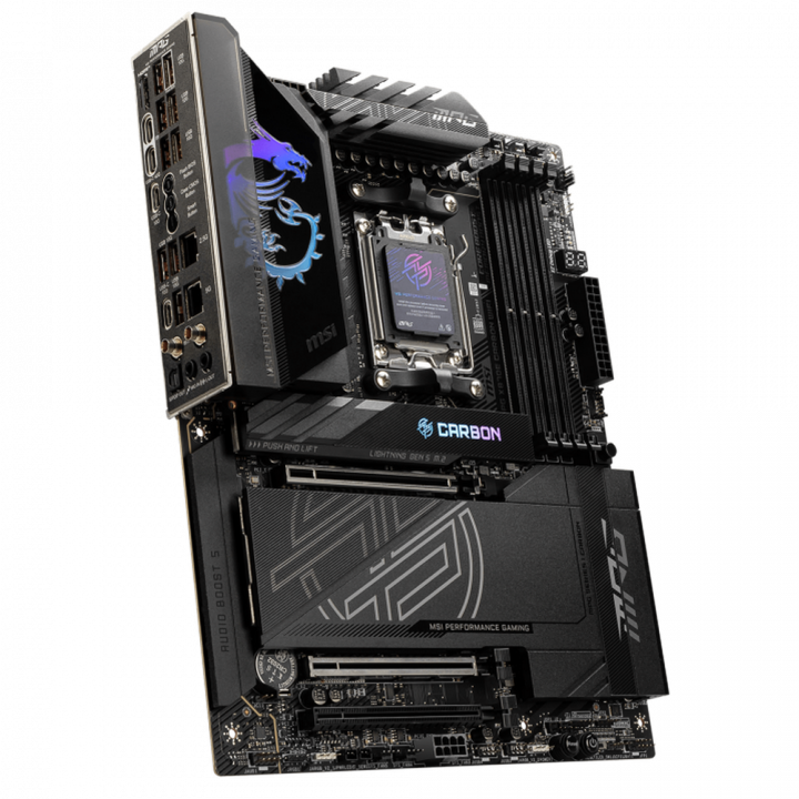 Плата MSI MPG X870E CARBON WIFI, X870E, 5G LAN, 4× M.2 | AFOX.SU