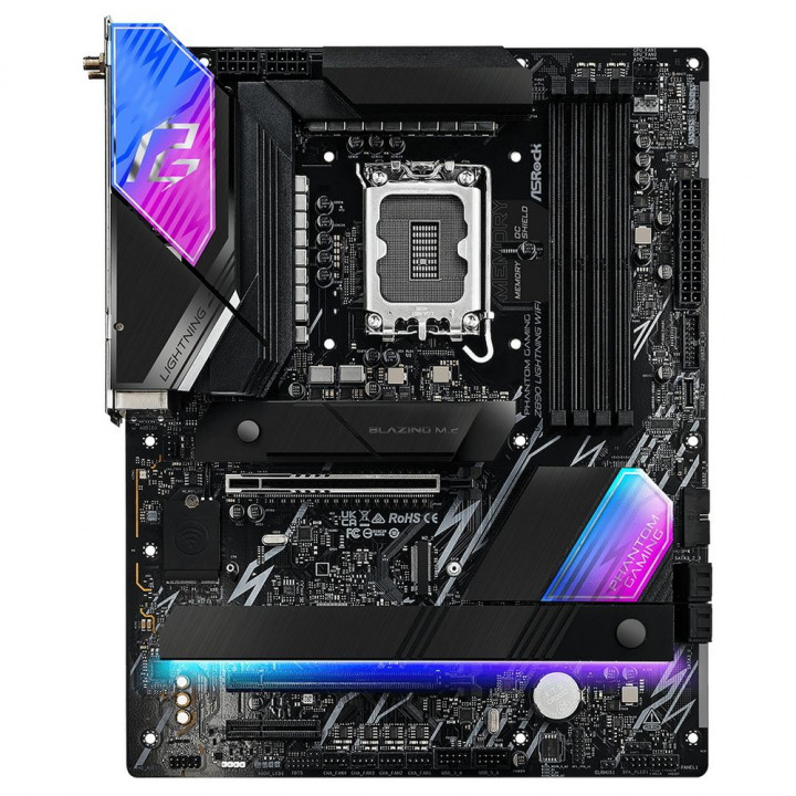Плата ASRock Z890 LIGHTNING WIFI, LGA1851, Z890, ATX | AFOX.SU