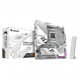 Плата Gigabyte B850M AORUS ELITE WIFI6E ICE, белая, AM5 | AFOX.SU