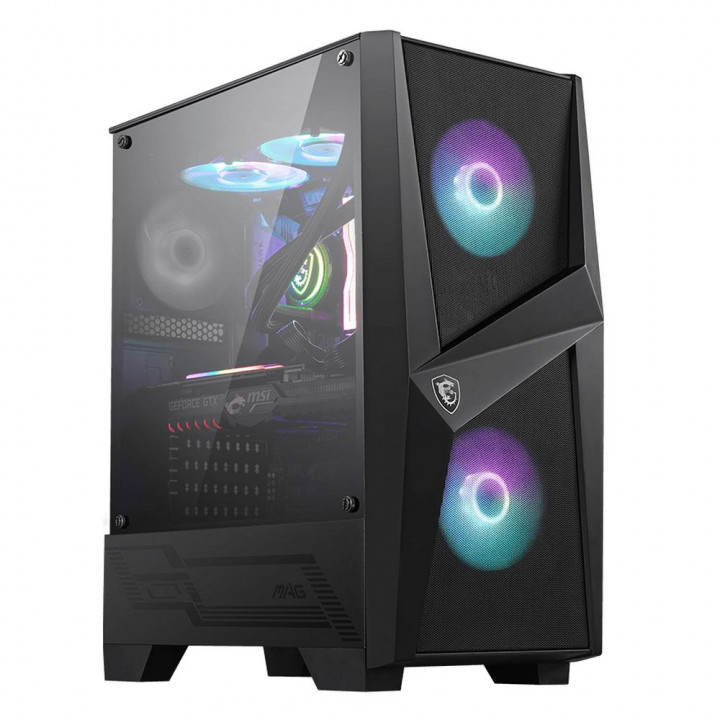 Корпус MSI MAG Forge 100R, Mid-Tower, ATX, ARGB | AFOX.SU