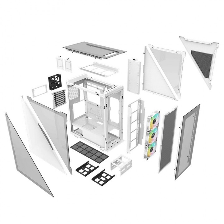 Корпус Thermaltake Divider 500 TG Snow ARGB, ATX | AFOX.SU