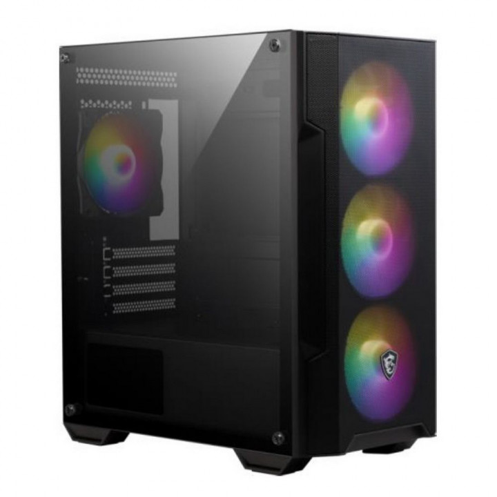 Корпус MSI MAG Forge M100A, Micro-ATX, 4 вент. | AFOX.SU