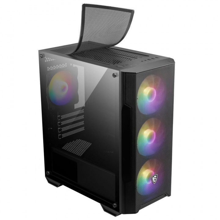 Корпус MSI MAG Forge M100A, Micro-ATX, 4 вент. | AFOX.SU