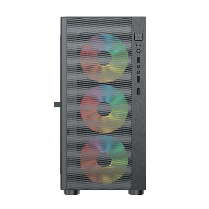 Корпус ACD Citadel 104: micro-ATX, 4 ARGB, сетка | AFOX.SU