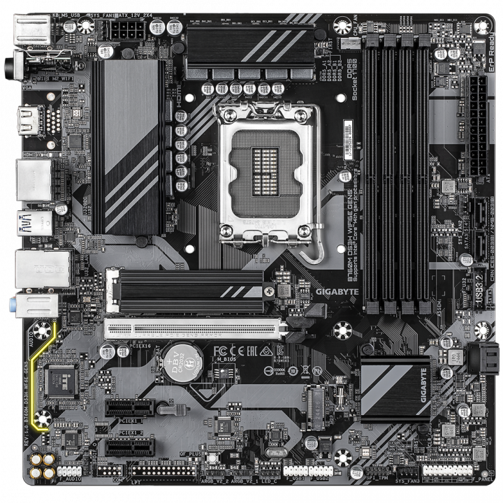 Плата Gigabyte B760M DS3H WF6E GEN5, LGA1700, mATX | AFOX.SU