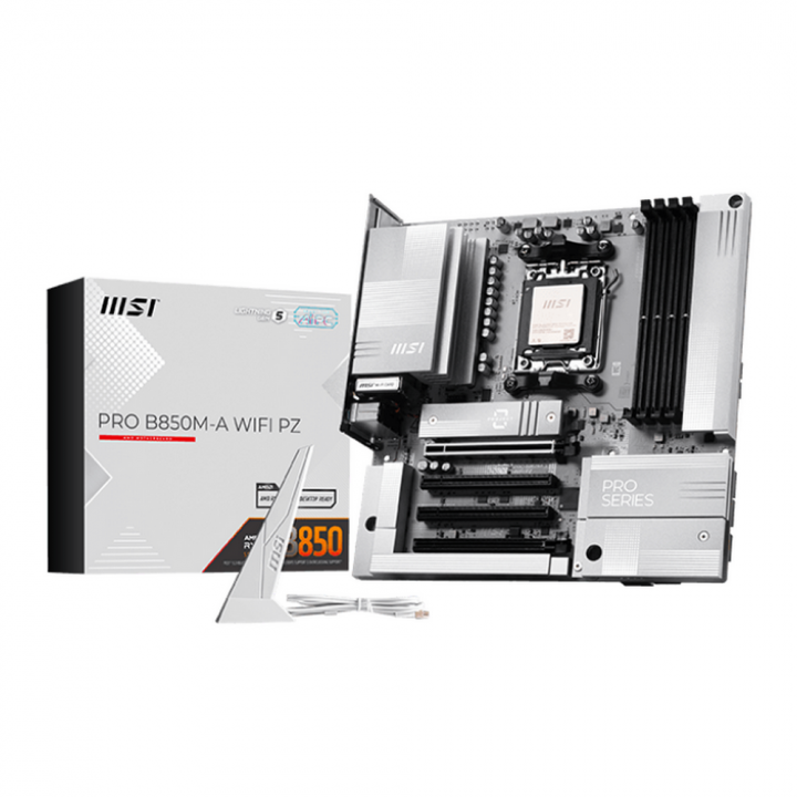 Плата MSI PRO B850M-A WIFI PZ, AM5, скрытые разъёмы | AFOX.SU