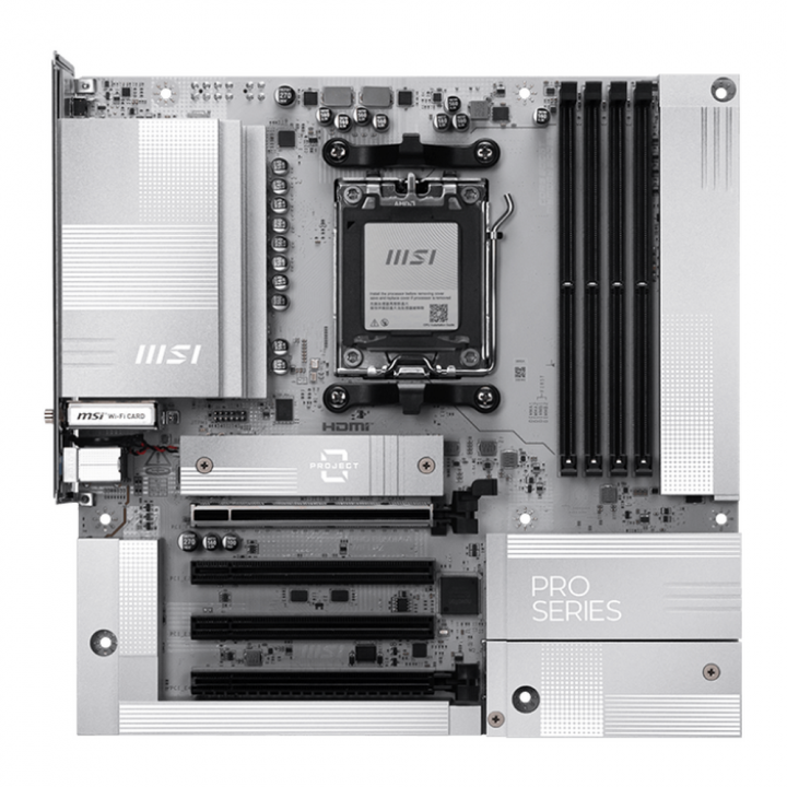 Плата MSI PRO B850M-A WIFI PZ, AM5, скрытые разъёмы | AFOX.SU