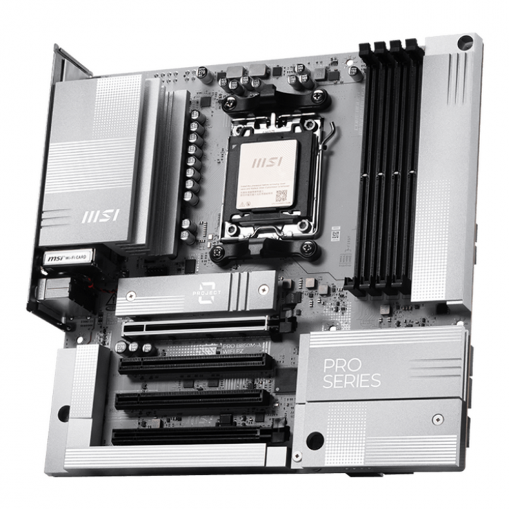 Плата MSI PRO B850M-A WIFI PZ, AM5, скрытые разъёмы | AFOX.SU