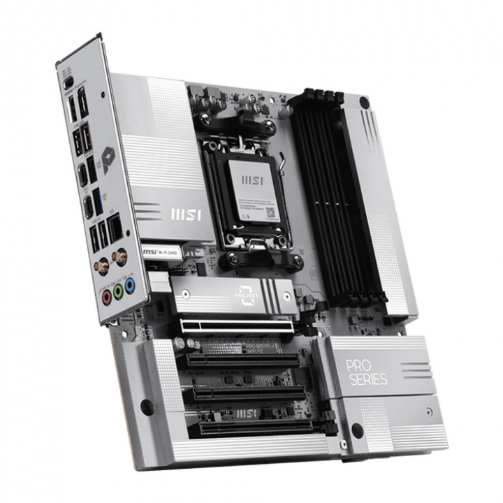 Плата MSI PRO B850M-A WIFI PZ, AM5, скрытые разъёмы | AFOX.SU