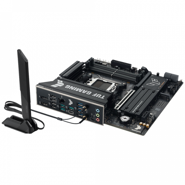 Плата ASUS TUF GAMING B850M-PLUS WIFI7, AM5, mATX | AFOX.SU