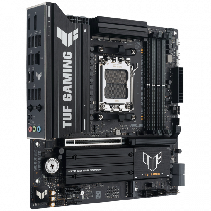 Плата ASUS TUF GAMING B850M-PLUS WIFI7, AM5, mATX | AFOX.SU