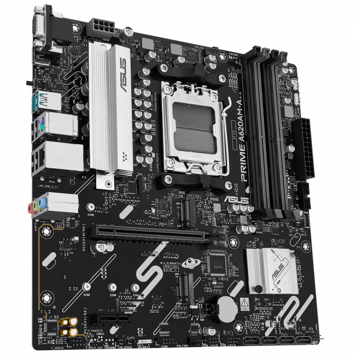 Плата ASUS PRIME A620AM-A-CSM, AM5, 4×DDR5, mATX | AFOX.SU